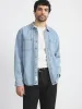 The Utility Denim Shirt in Vintage Blue sold by Frank & Oak