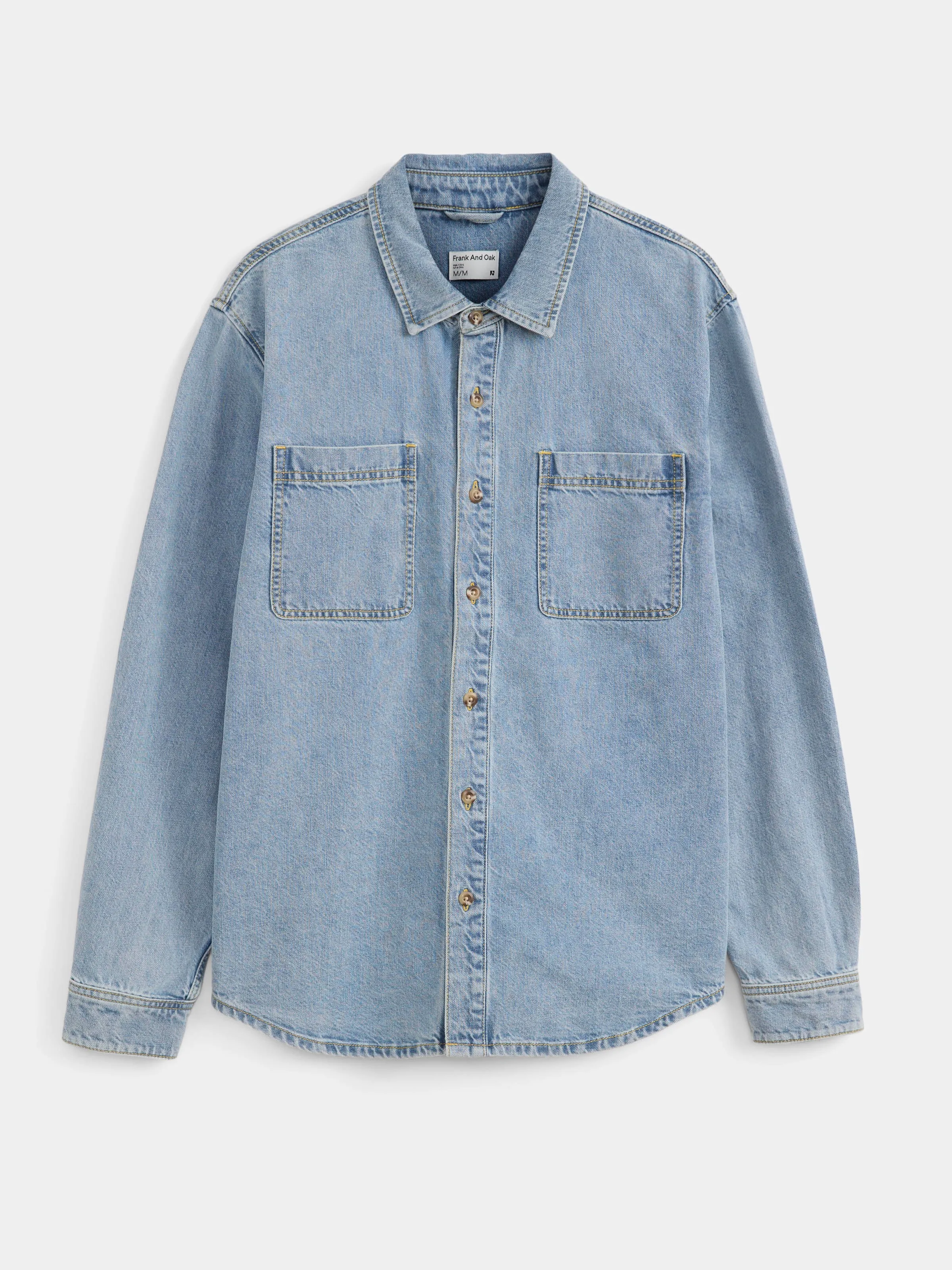 The Utility Denim Shirt in Vintage Blue sold by Frank & Oak product image thumbnail 5