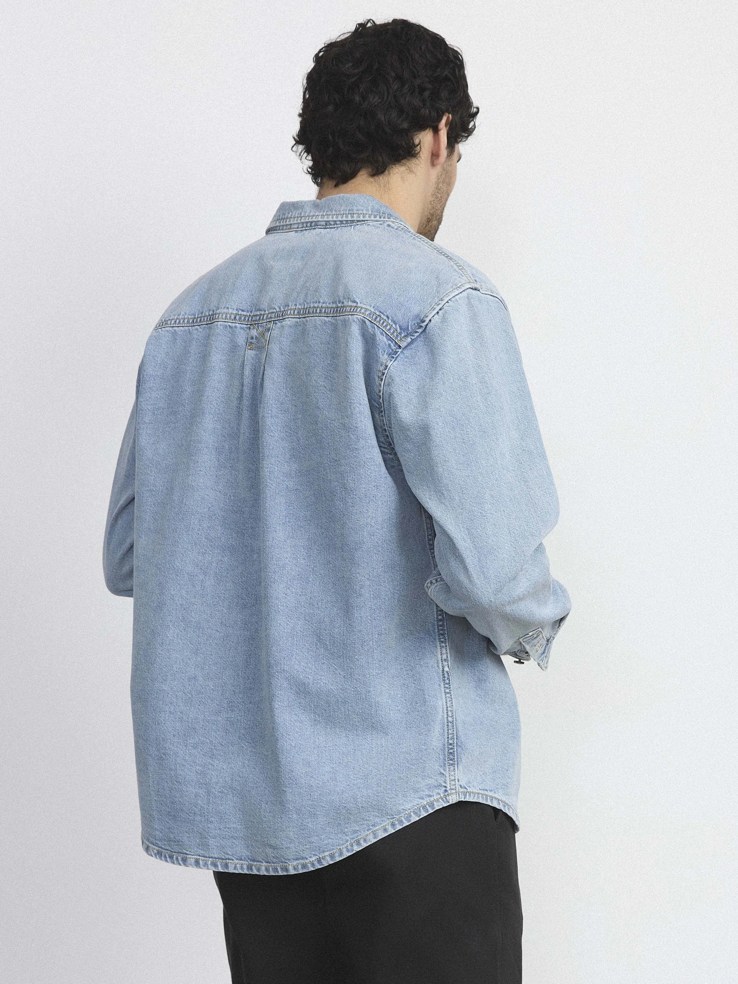 The Utility Denim Shirt in Vintage Blue sold by Frank & Oak product image thumbnail 4