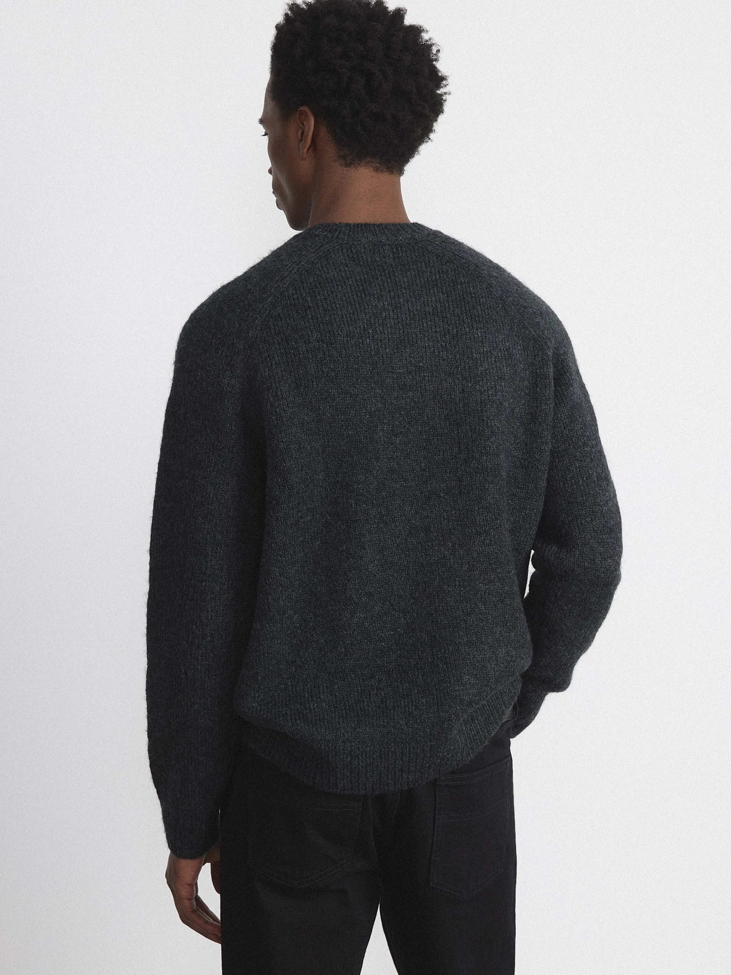 The Fuzzy Sweater in Grey Black sold by Frank & Oak product image thumbnail 3