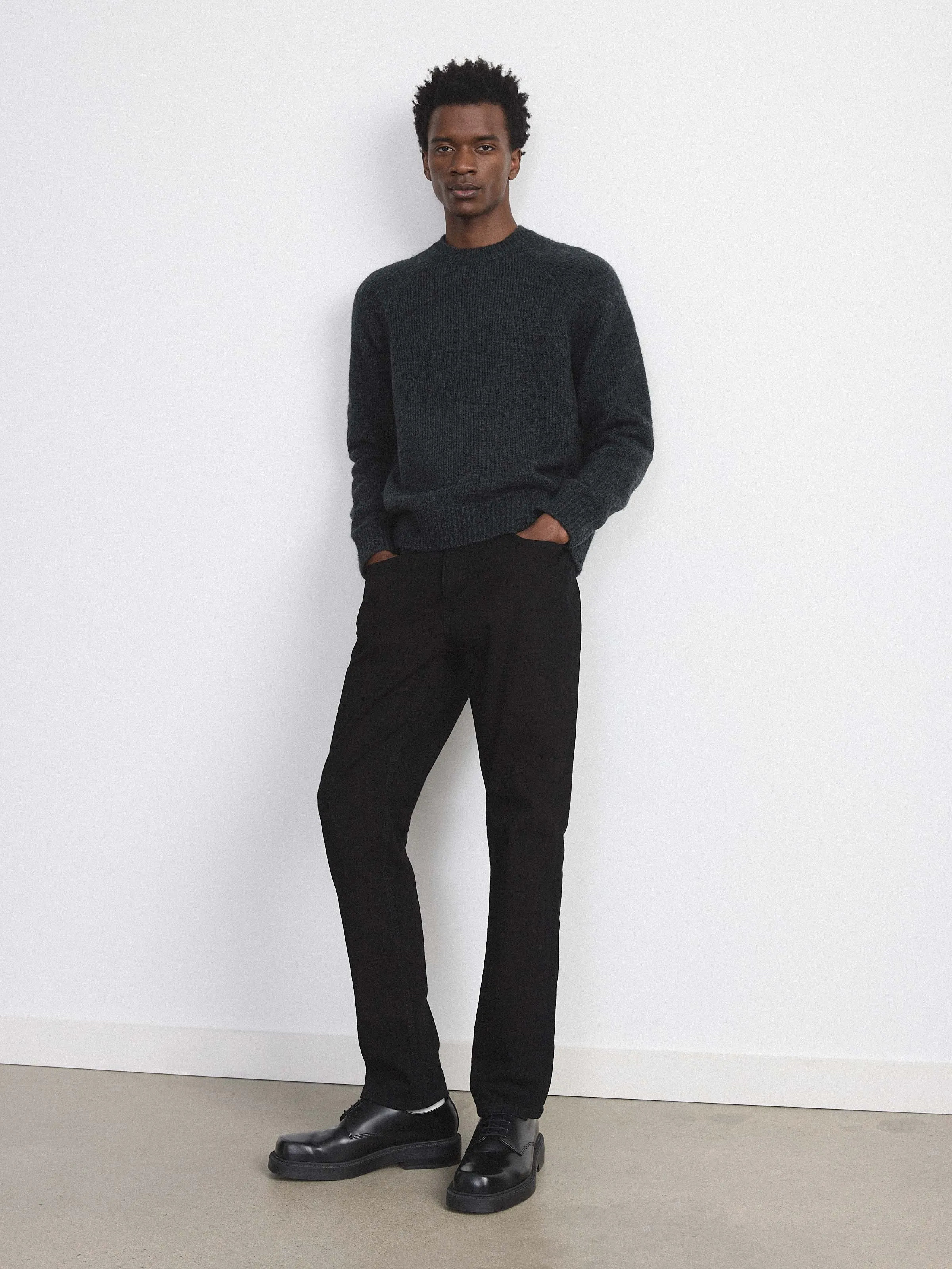 The Fuzzy Sweater in Grey Black sold by Frank & Oak product image thumbnail 2