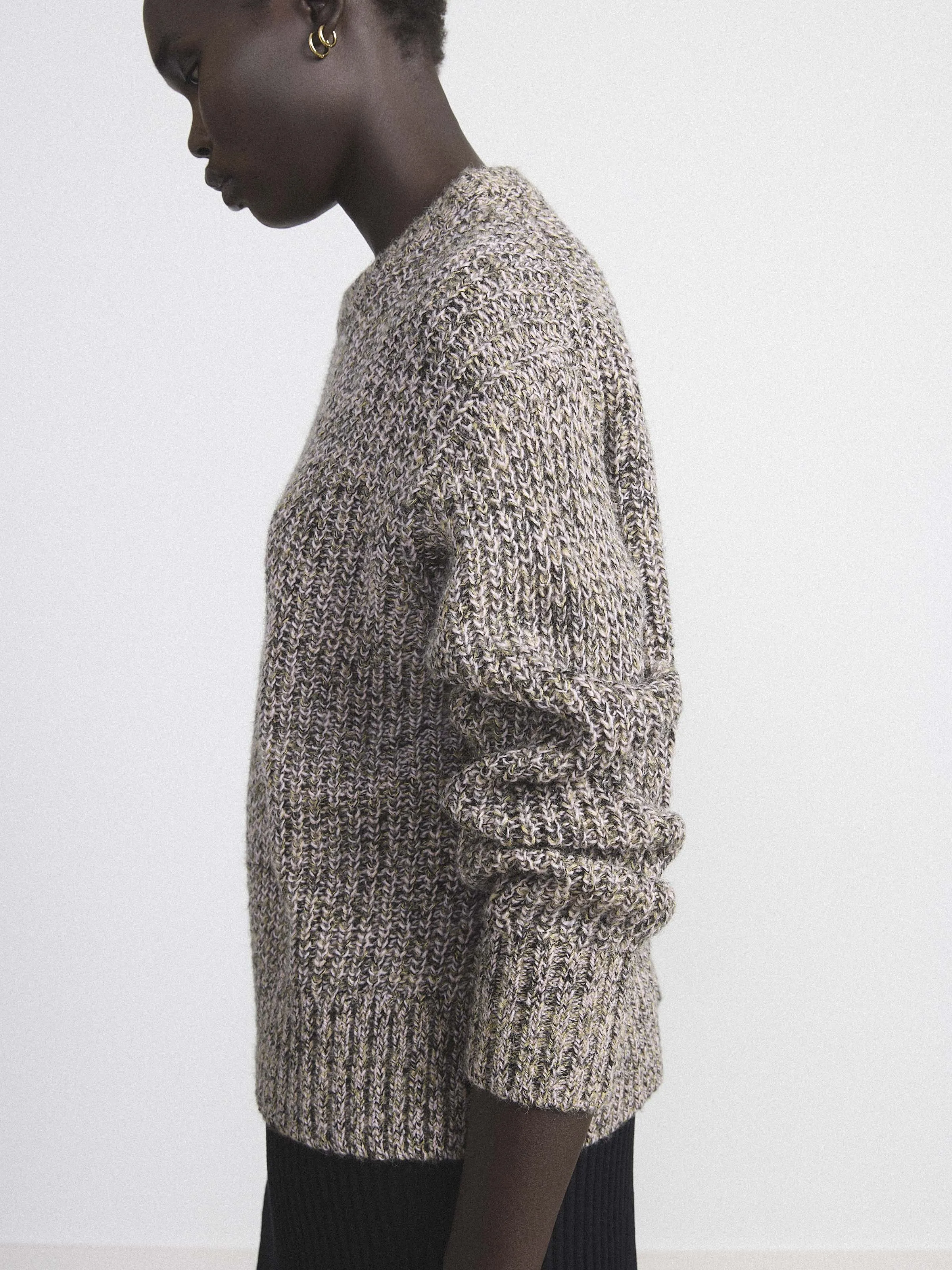 The Multicolour Fuzzy Sweater in Grey Morn sold by Frank & Oak product image thumbnail 2