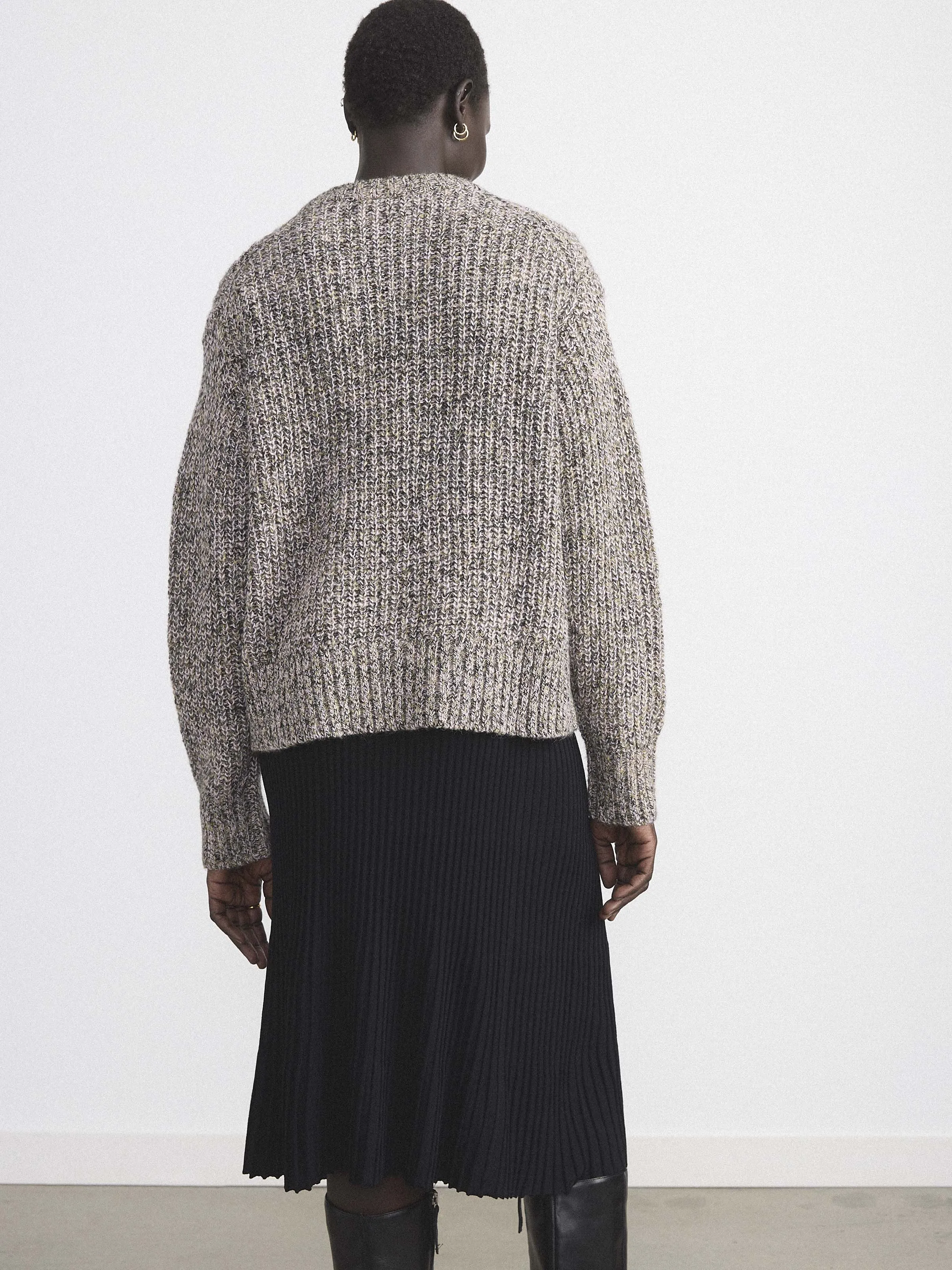 The Multicolour Fuzzy Sweater in Grey Morn sold by Frank & Oak product image thumbnail 4