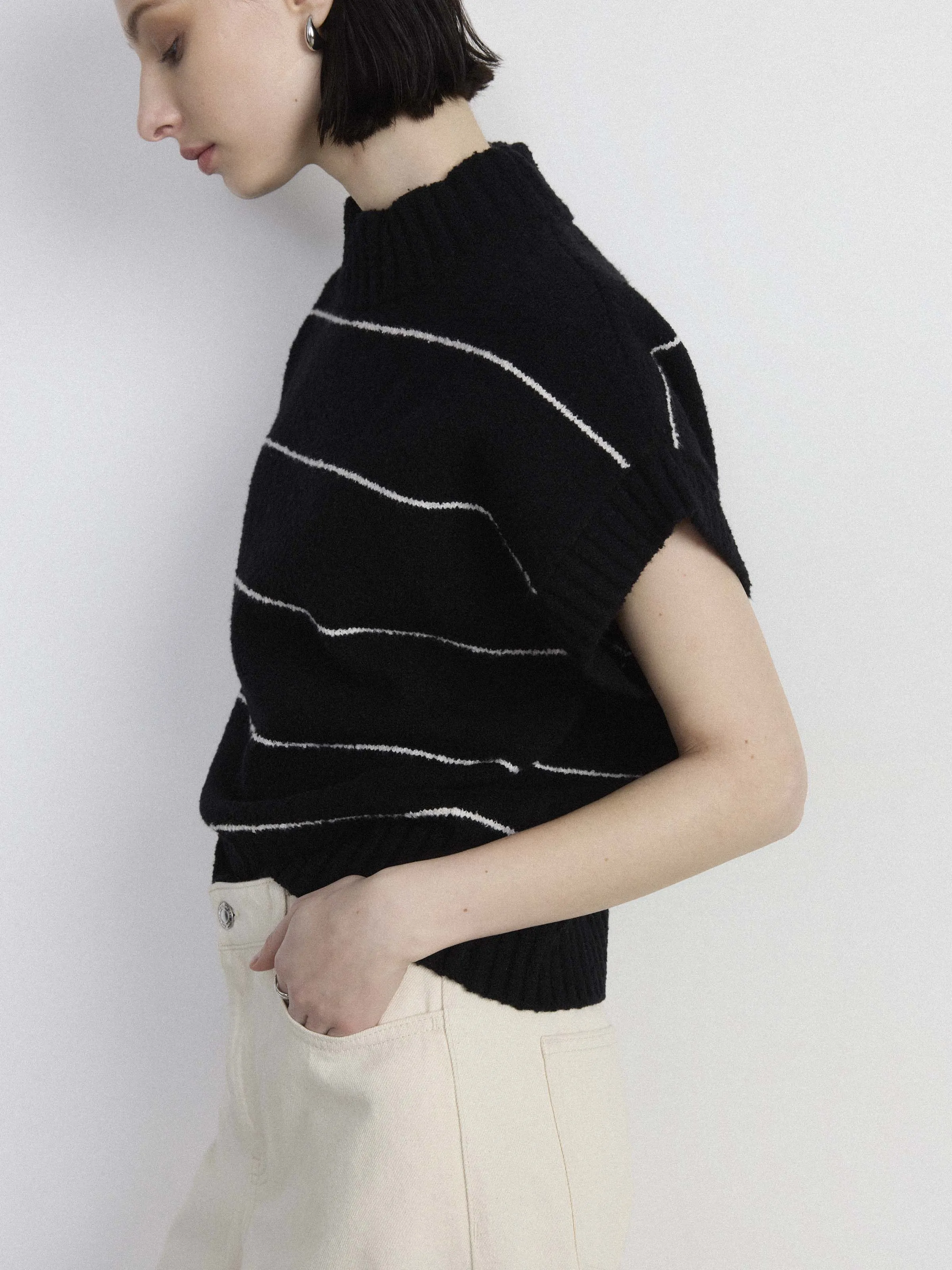 The Seawool® Sweater Vest in Black sold by Frank & Oak product image thumbnail 2