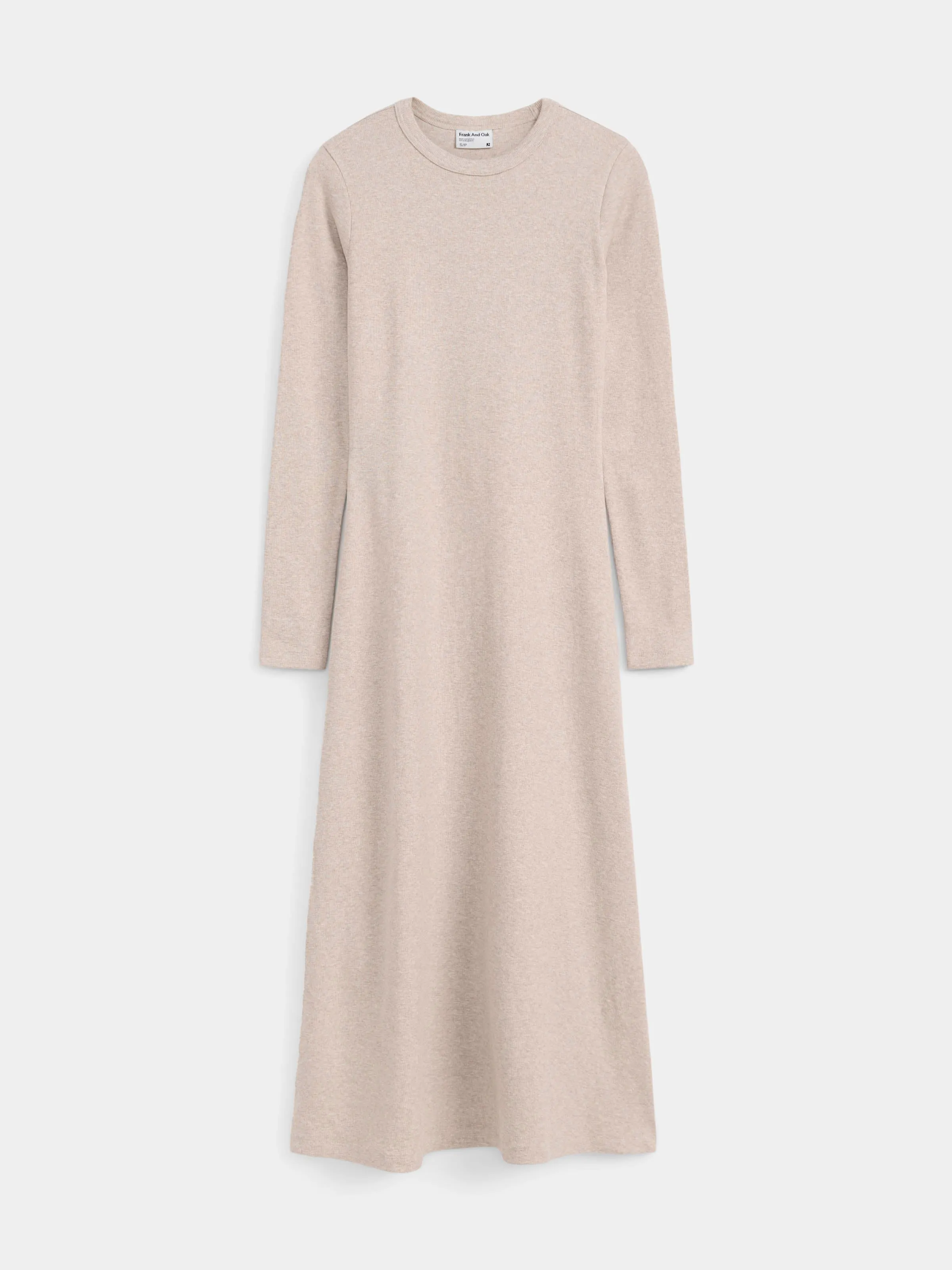 The Ribbed Maxi Dress in Beige sold by Frank & Oak product image thumbnail 5