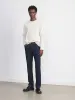 The Long Sleeve Ribbed T-Shirt in Cloud sold by Frank & Oak