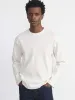 The Long Sleeve Ribbed T-Shirt in Cloud sold by Frank & Oak