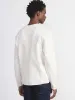 The Long Sleeve Ribbed T-Shirt in Cloud sold by Frank & Oak