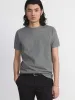 The Short Sleeve Ribbed T-Shirt in Slate sold by Frank & Oak