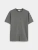 The Short Sleeve Ribbed T-Shirt in Slate sold by Frank & Oak