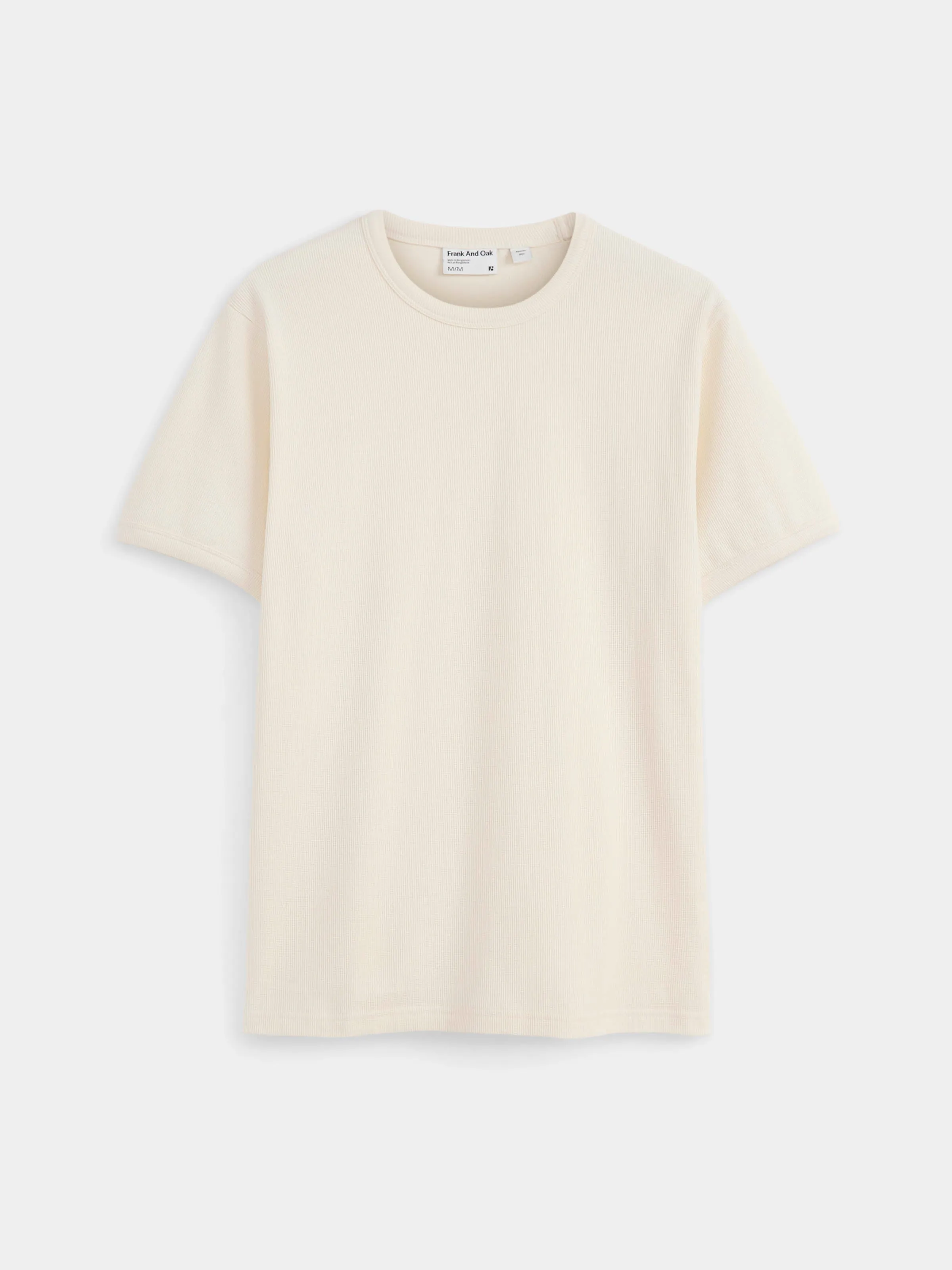 The Short Sleeve Ribbed T-Shirt in Cloud sold by Frank & Oak product image thumbnail 5