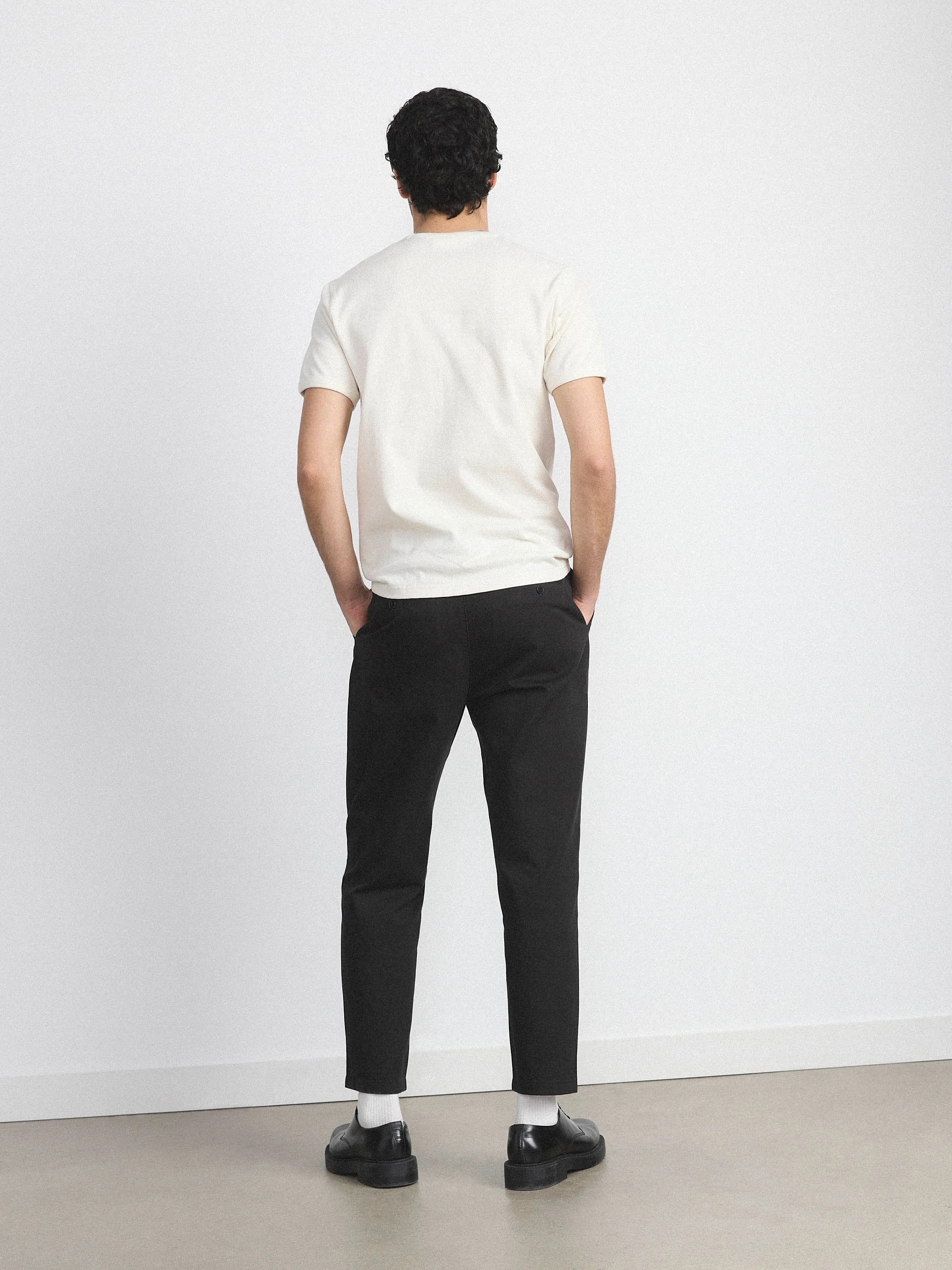 The Short Sleeve Ribbed T-Shirt in Cloud sold by Frank & Oak product image thumbnail 4