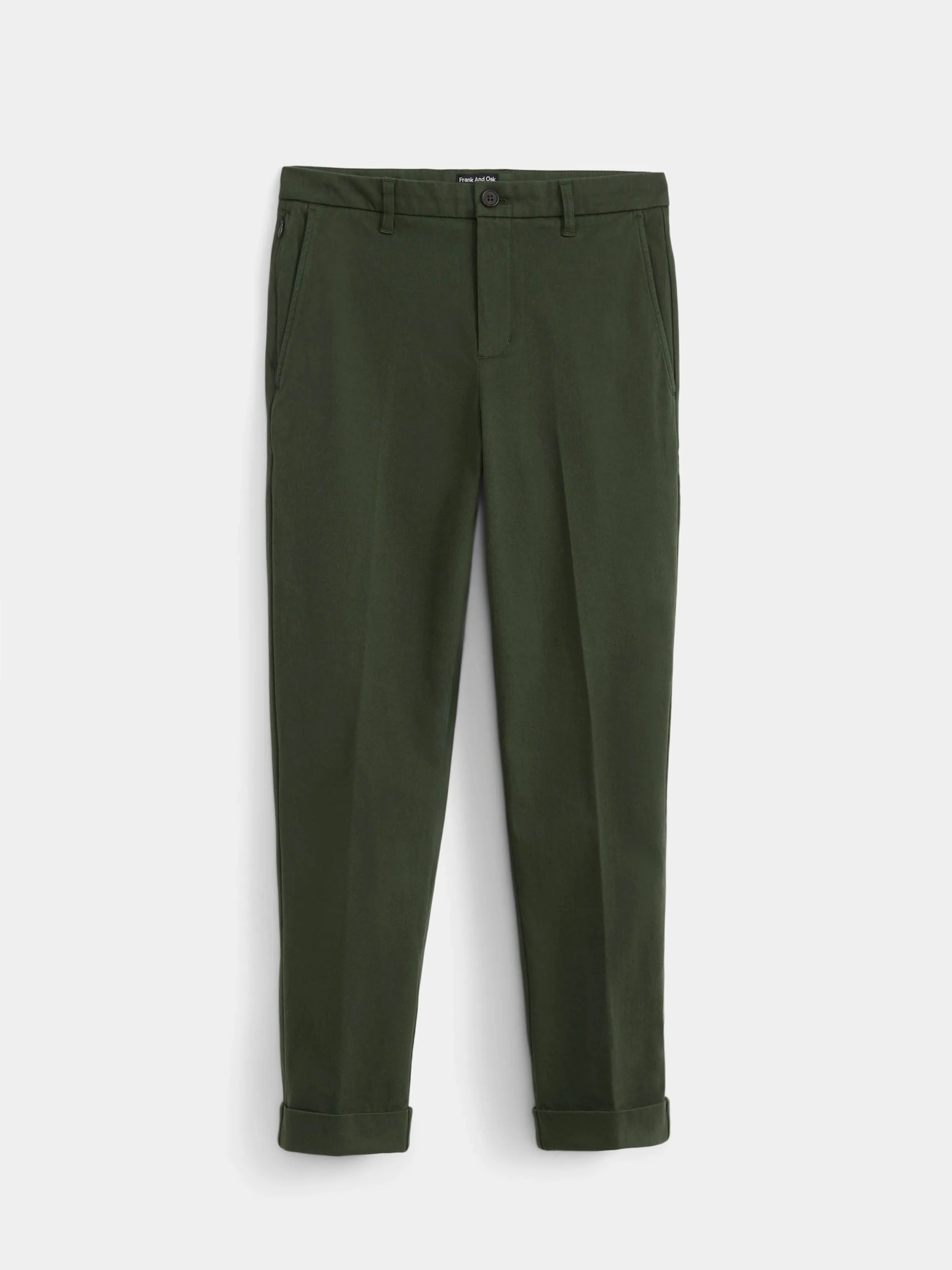The Flex Colin Chino Pant in Deep Green sold by Frank & Oak product image thumbnail 4