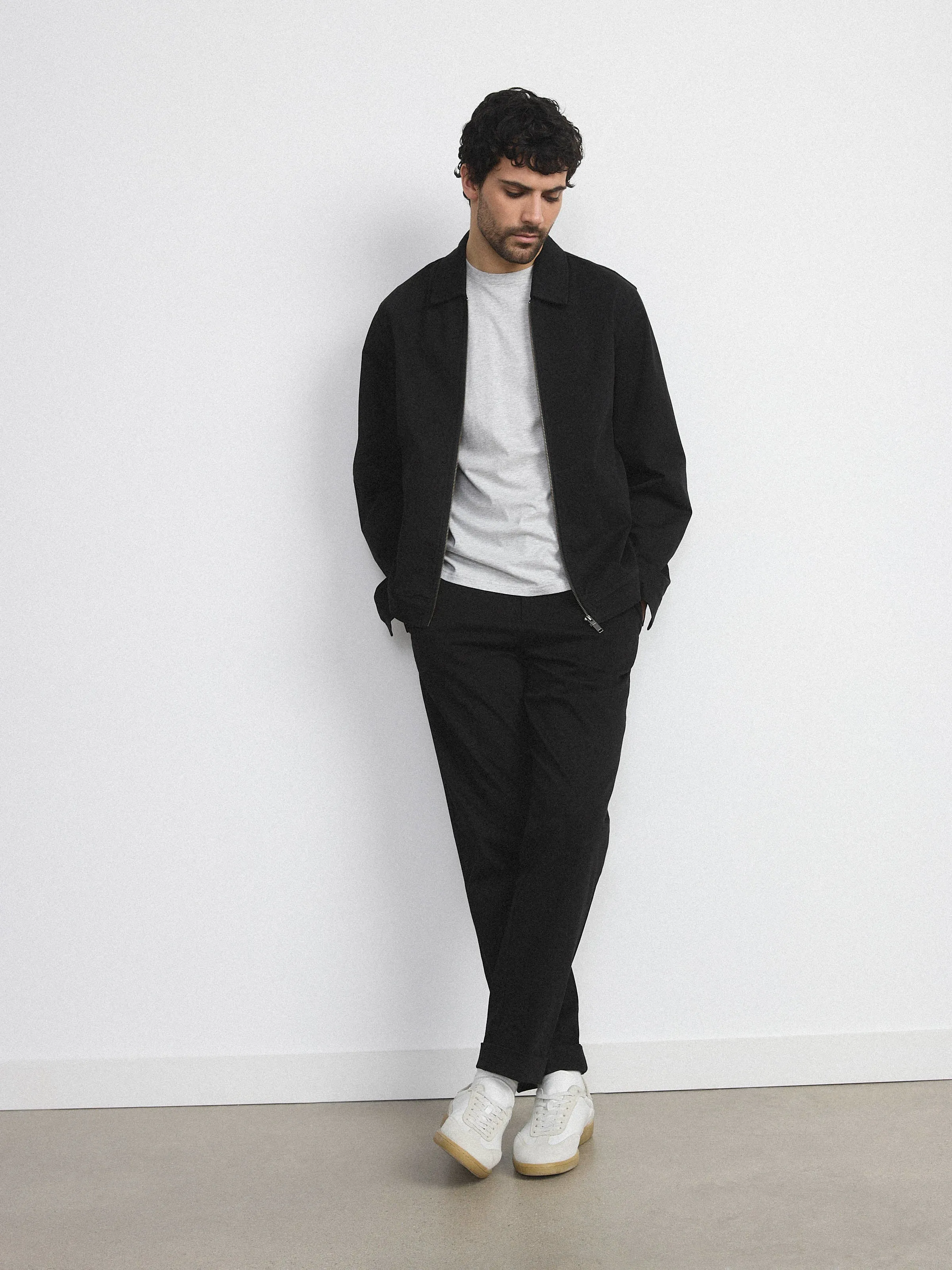 The Flex Colin Chino Pant in Black sold by Frank & Oak
