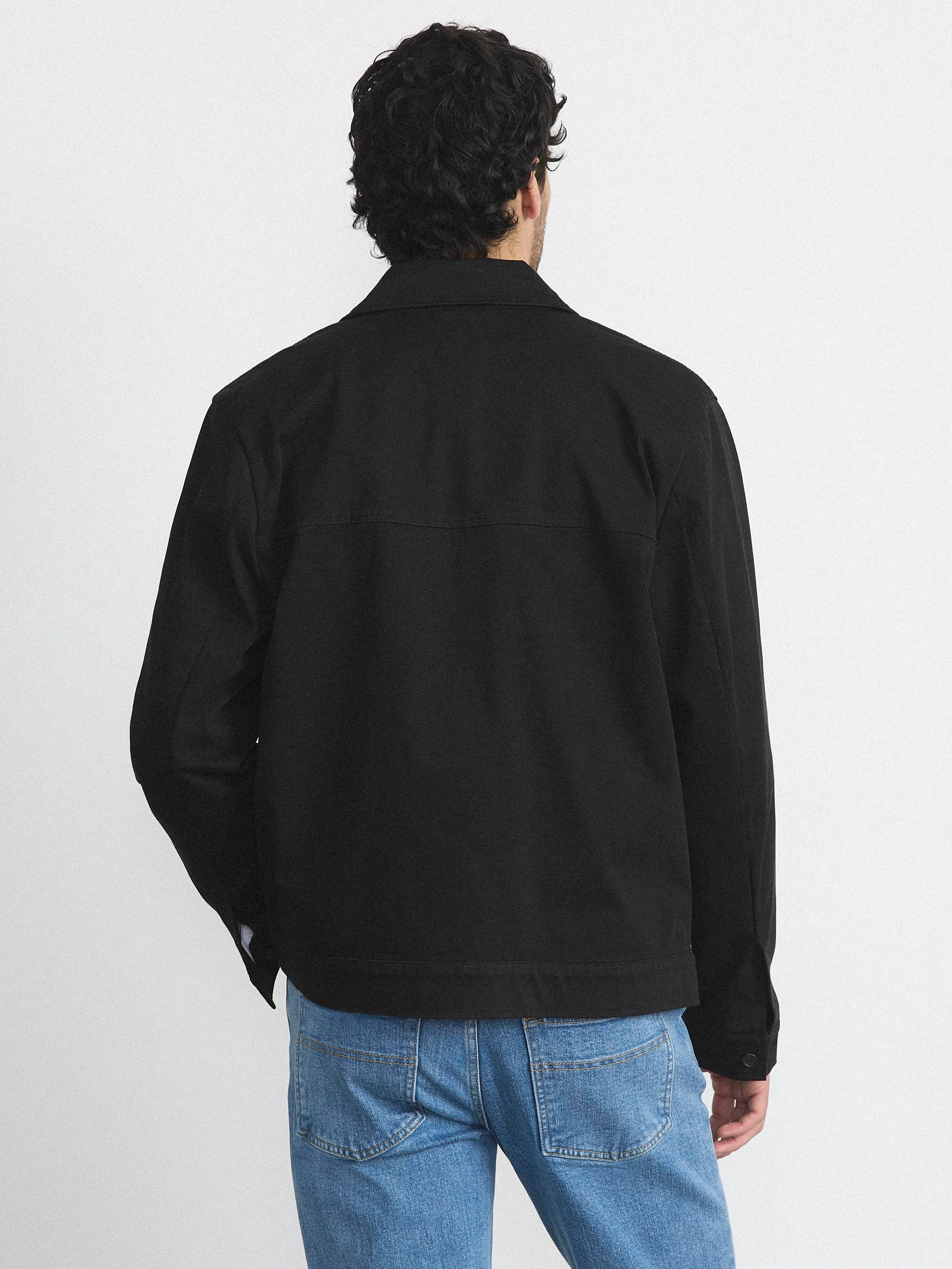 The Flex Point Collar Jacket in Black sold by Frank & Oak product image thumbnail 3