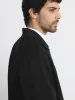 The Flex Point Collar Jacket in Black sold by Frank & Oak