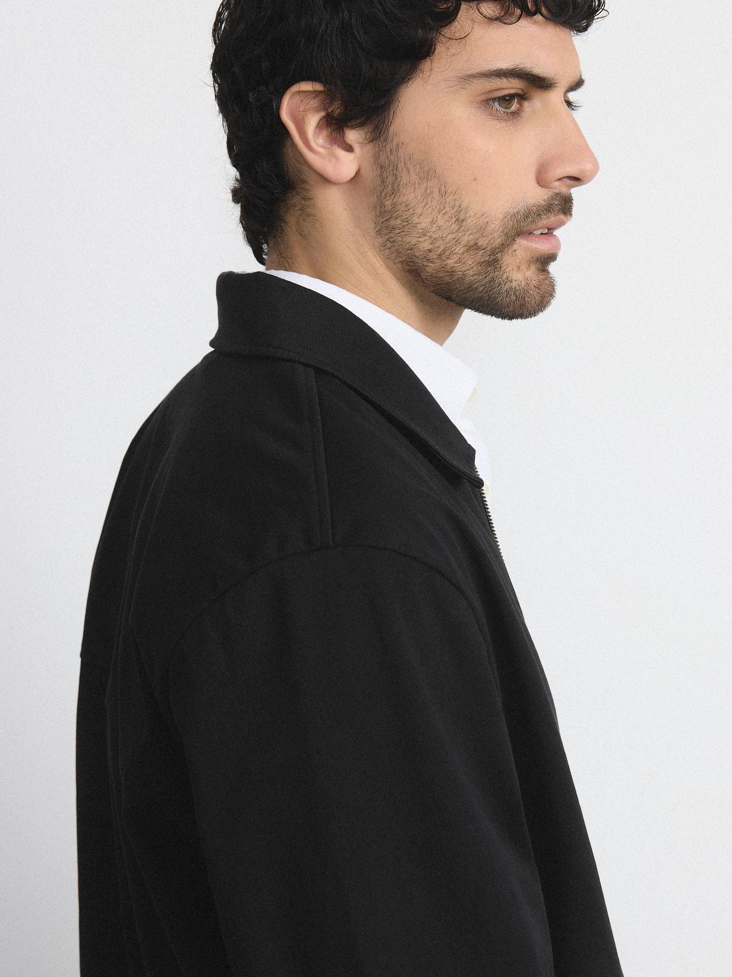 The Flex Point Collar Jacket in Black sold by Frank & Oak product image thumbnail 4