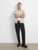 The Striped Camp Collar Shirt in Olive Green sold by Frank & Oak