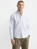 The Striped Jasper Oxford Shirt in Storm Blue sold by Frank & Oak