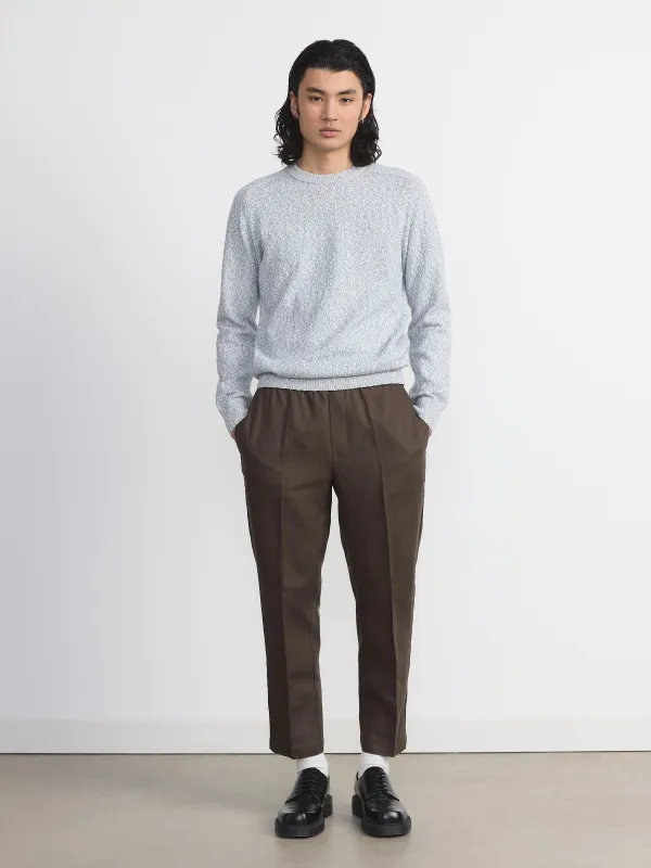 The Marled Raglan Sweater in Storm Blue sold by Frank & Oak