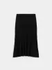 The Ribbed Midi Skirt in Black sold by Frank & Oak