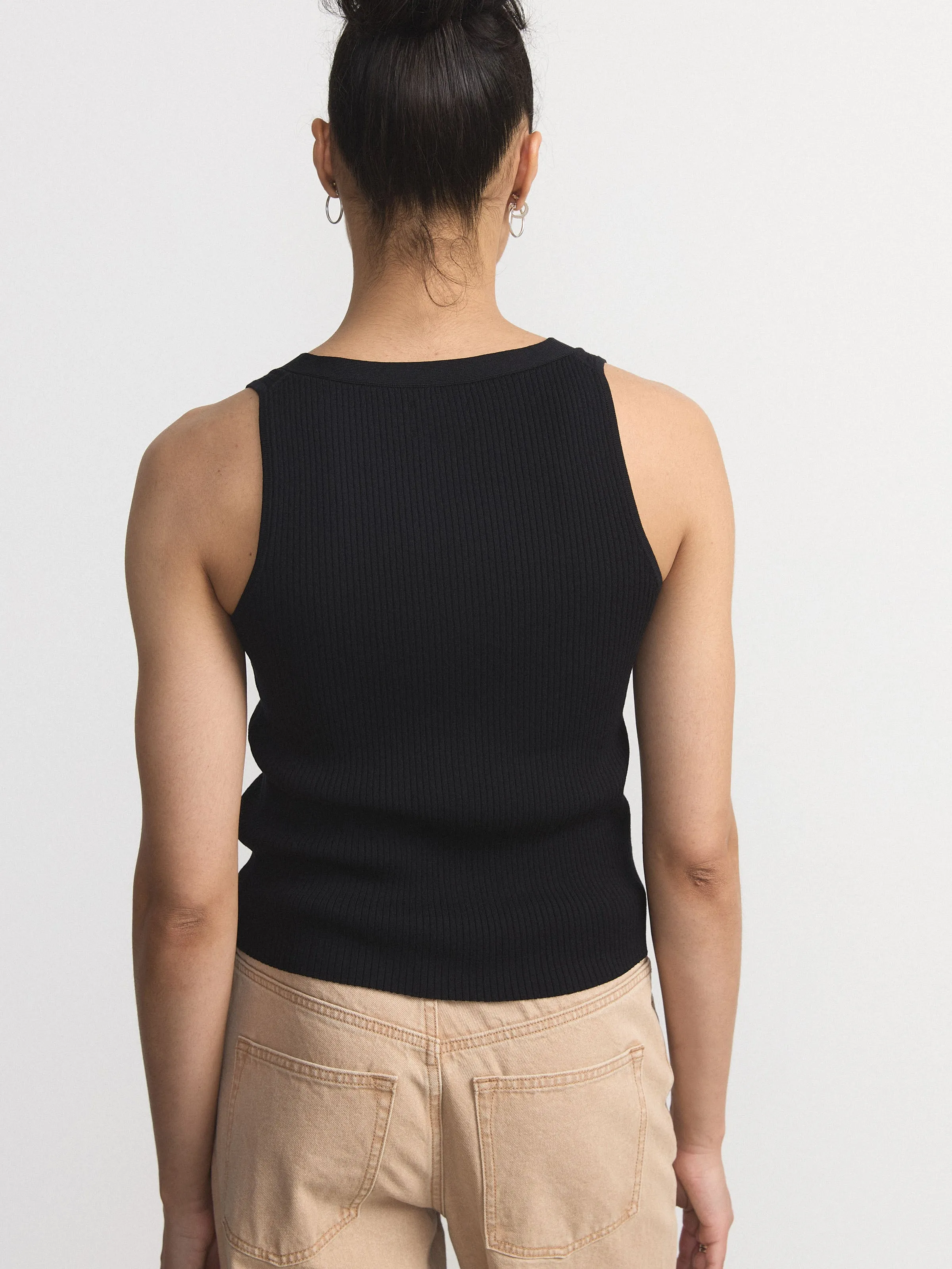 The Button Up Sweater Vest in Black sold by Frank & Oak product image thumbnail 3