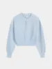 The Bubble Sleeve Cardigan in Light Blue sold by Frank & Oak