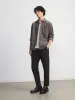 The Light Corduroy Shirt in Charcoal Grey sold by Frank & Oak