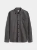 The Light Corduroy Shirt in Charcoal Grey sold by Frank & Oak