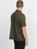 The Eco Dye Camp Collar Shirt in Deep Green sold by Frank & Oak