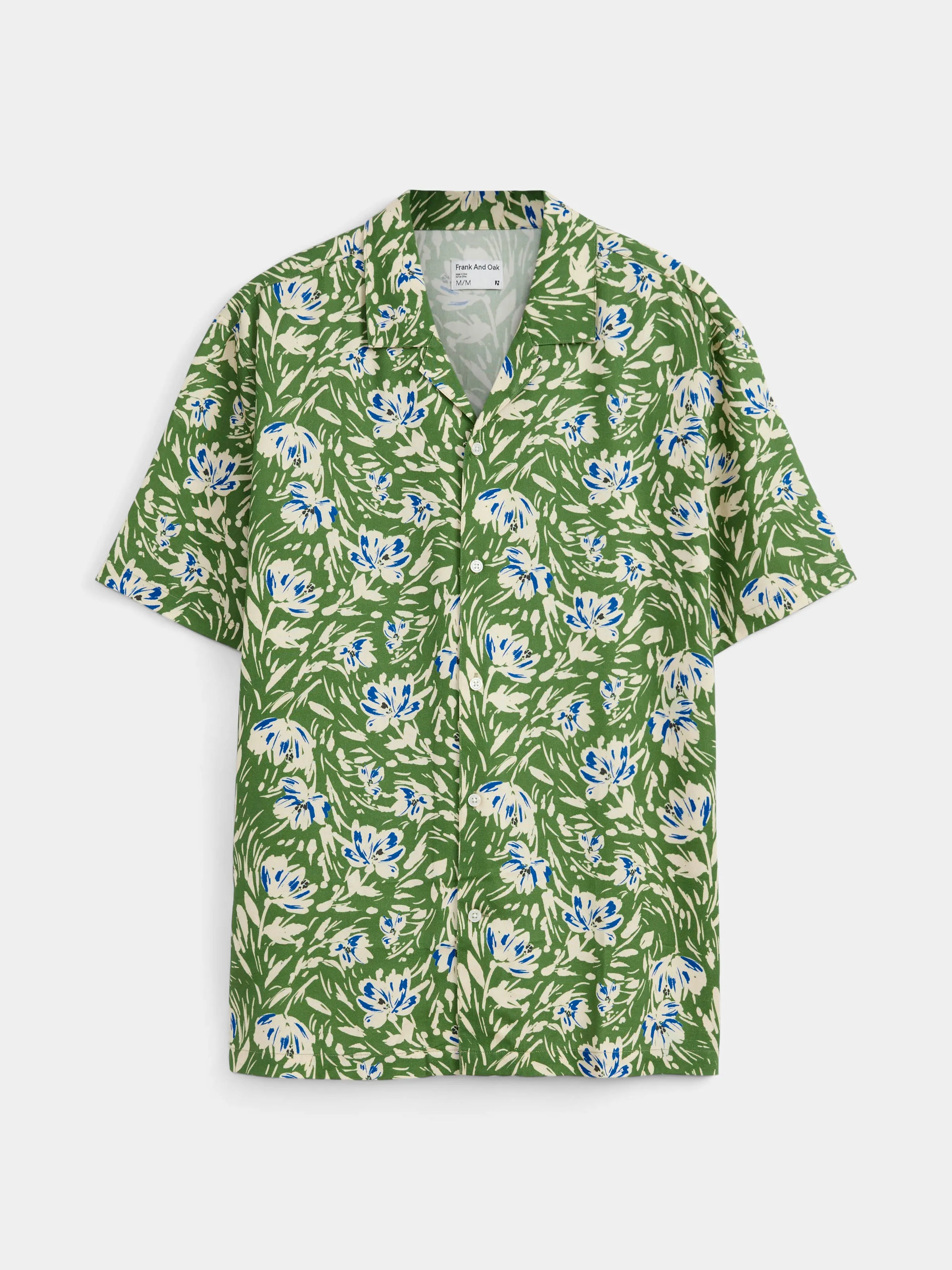 The Floral Camp Collar Shirt in Green sold by Frank & Oak product image thumbnail 5