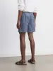 The Owen Light Corduroy Short in Storm Blue sold by Frank & Oak