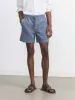 The Owen Light Corduroy Short in Storm Blue sold by Frank & Oak
