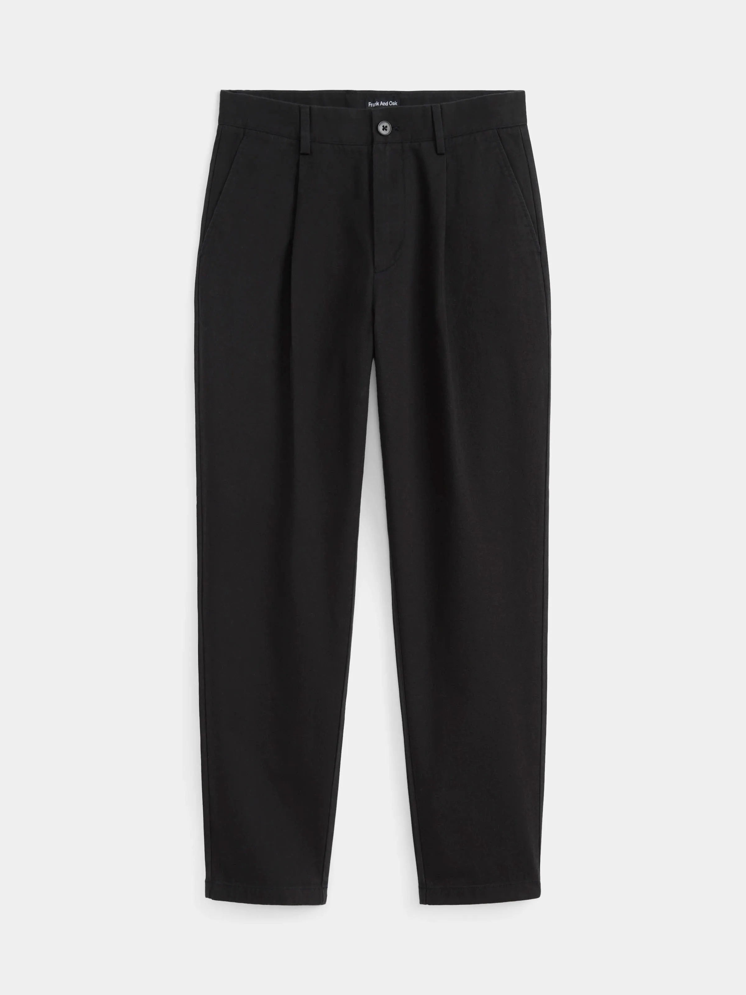 The Jamie Pleated Chino Pant in Washed Black sold by Frank & Oak product image thumbnail 4