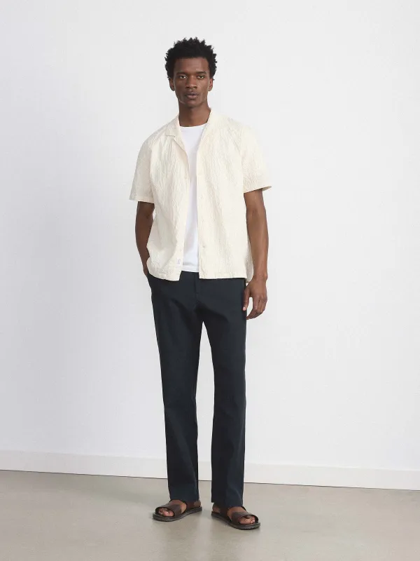 The Joey Straight Canvas Pant in Navy sold by Frank & Oak