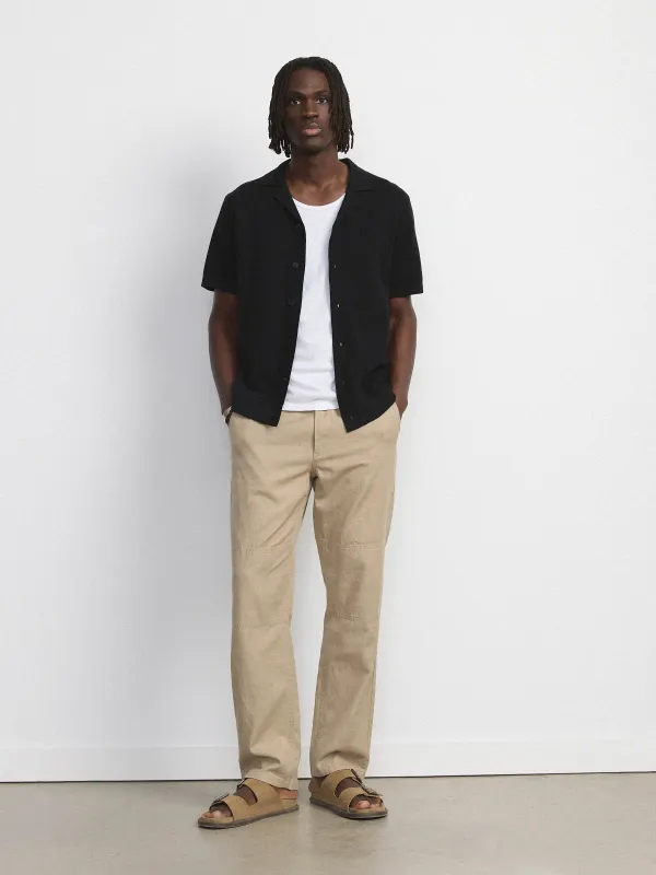 The Joey Straight Canvas Pant in Sandstone sold by Frank & Oak