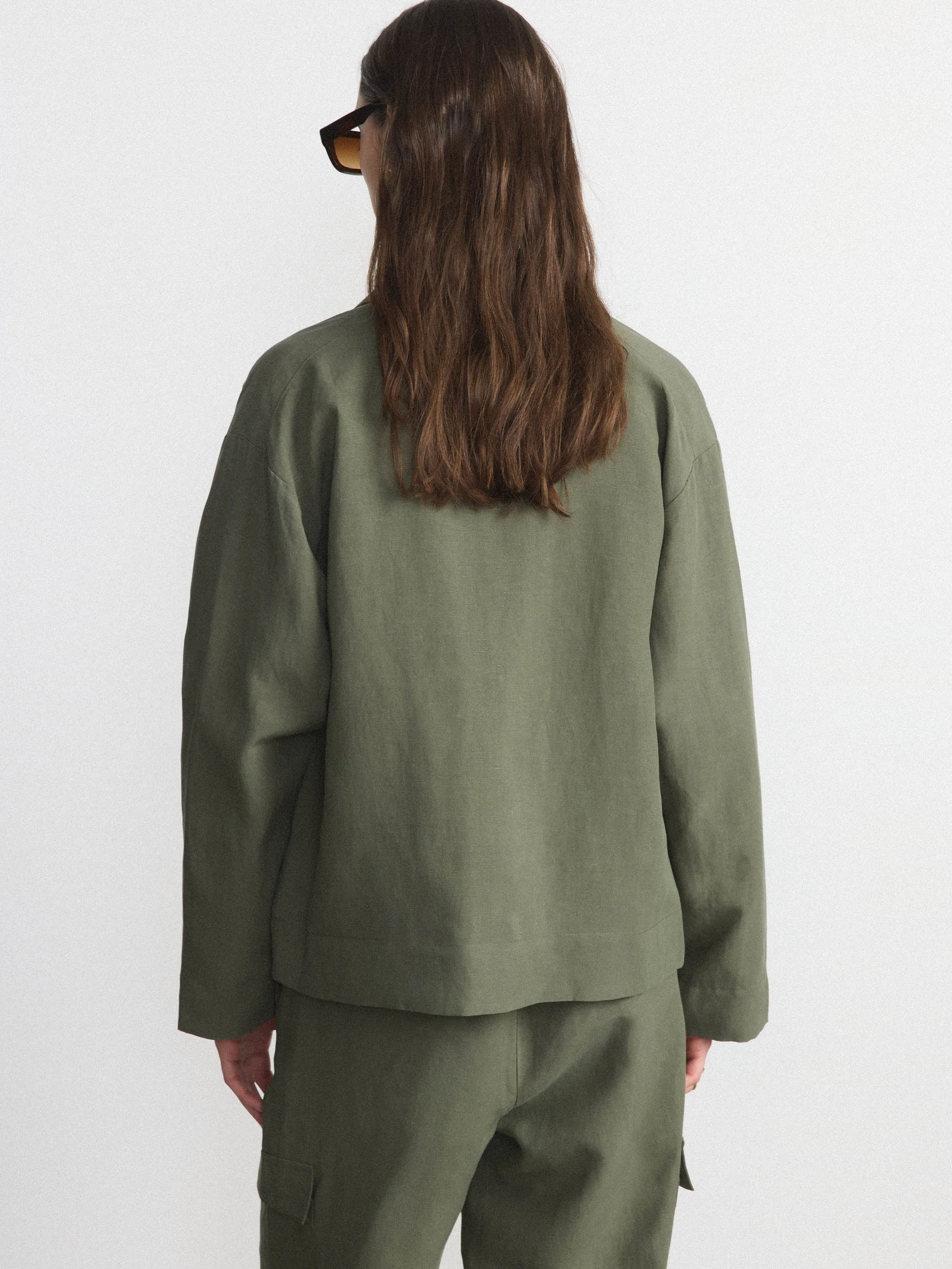 The Workwear Jacket in Olive Green sold by Frank & Oak product image thumbnail 3