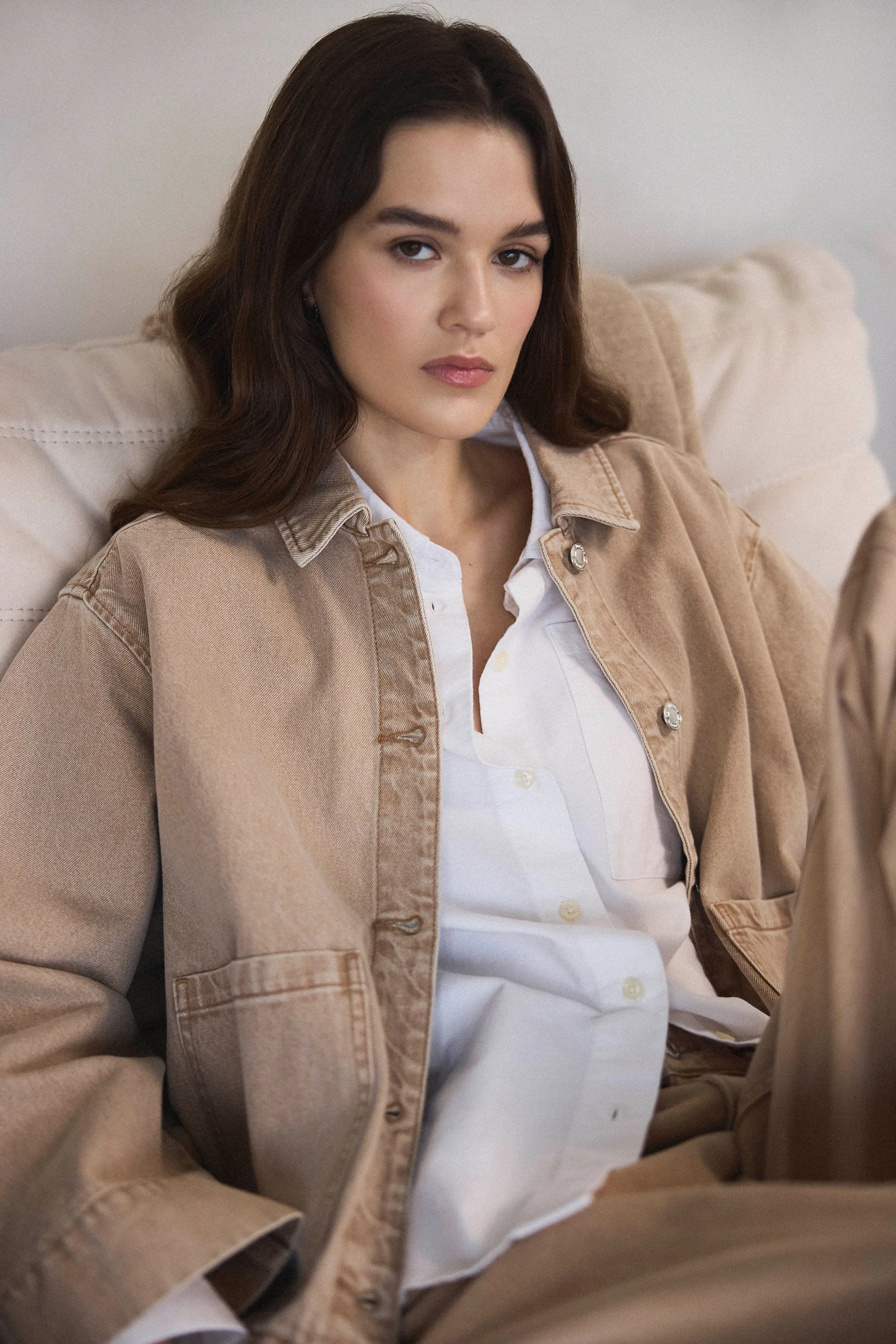 The Natural Dye Workwear Jacket in Acacia Tan sold by Frank & Oak product image thumbnail 2