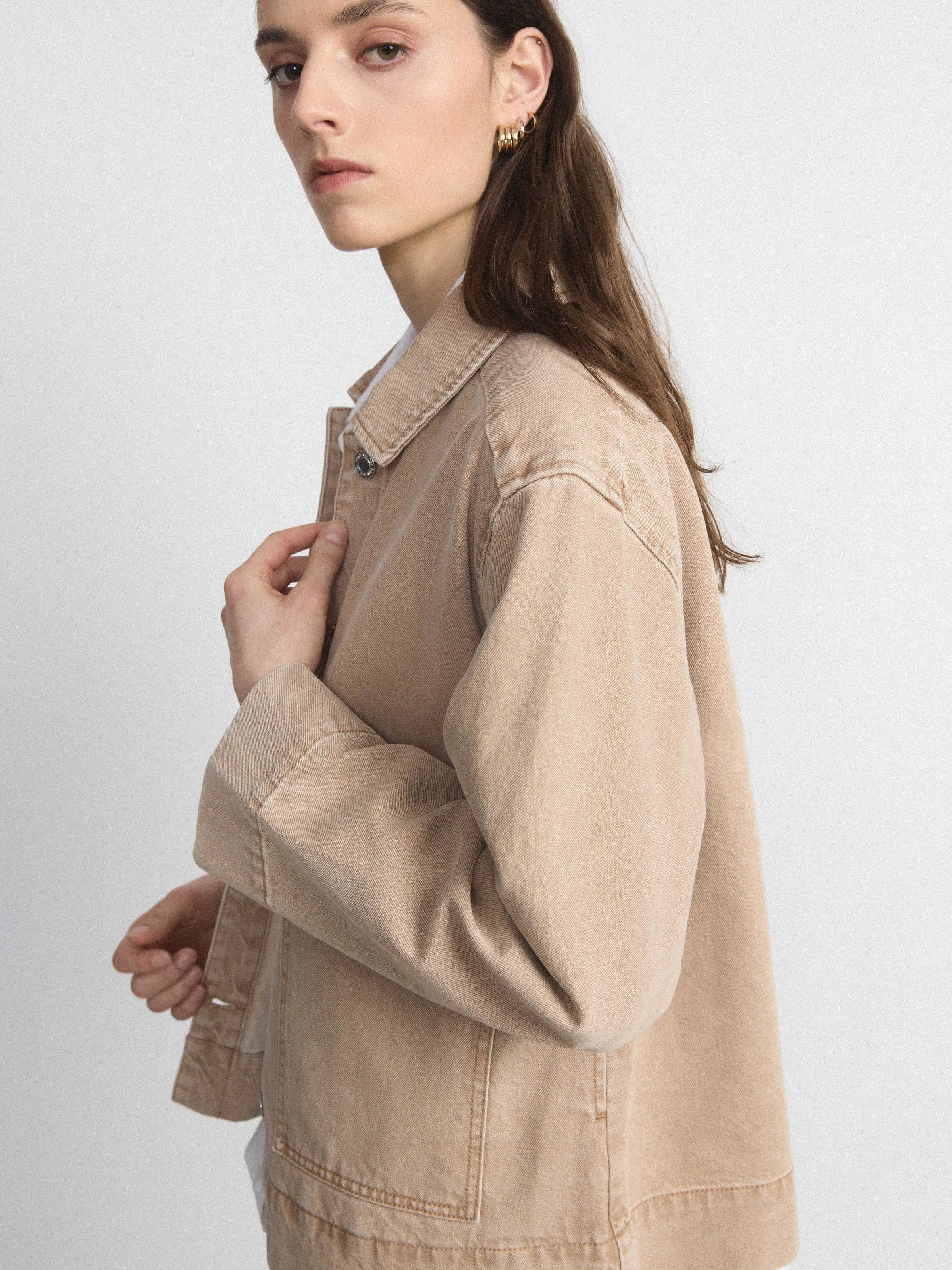 The Natural Dye Workwear Jacket in Acacia Tan sold by Frank & Oak product image thumbnail 3