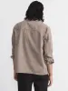 The Natural Dye Overshirt in Earthy Brown sold by Frank & Oak
