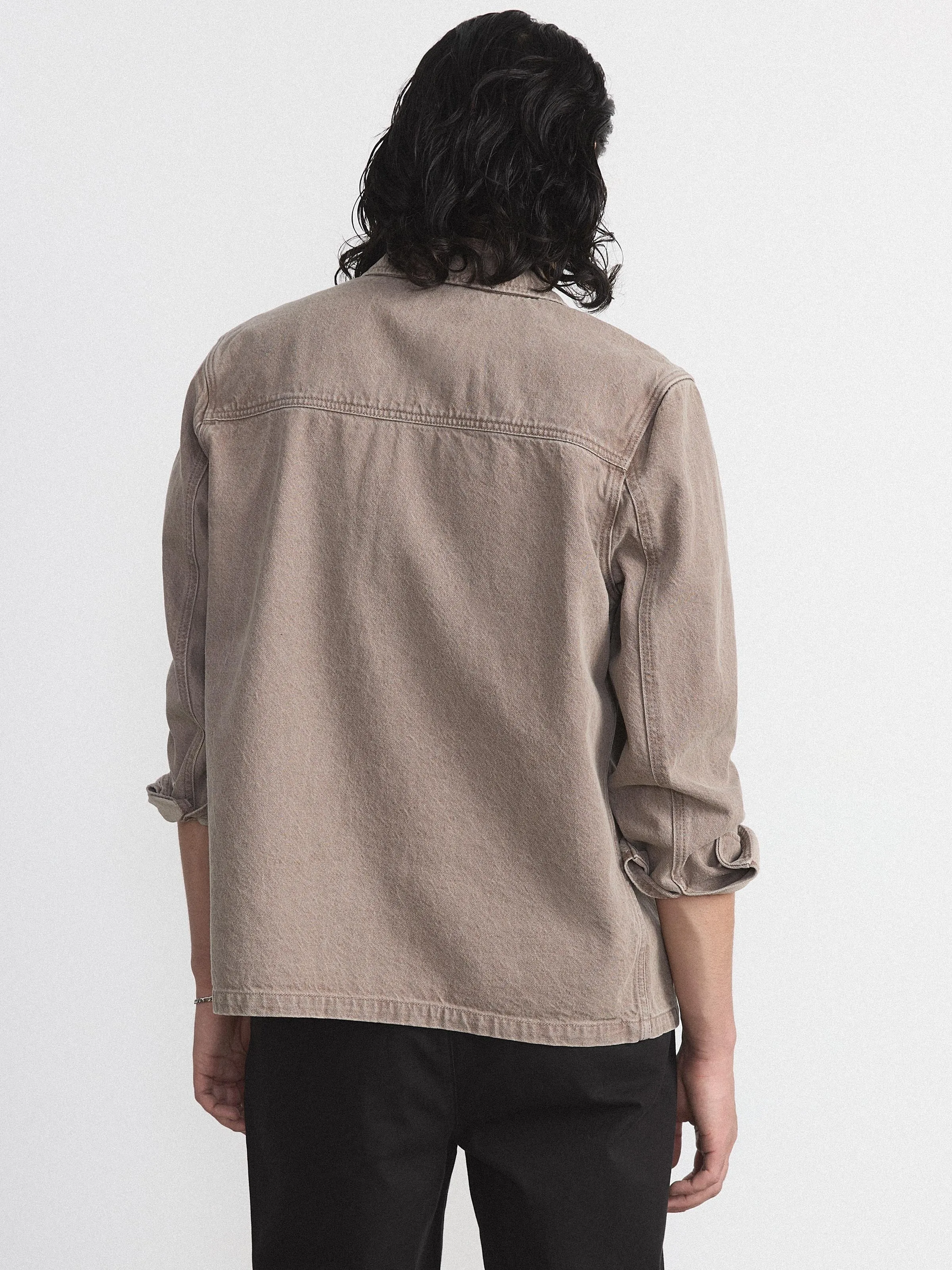 The Natural Dye Overshirt in Earthy Brown sold by Frank & Oak product image thumbnail 3