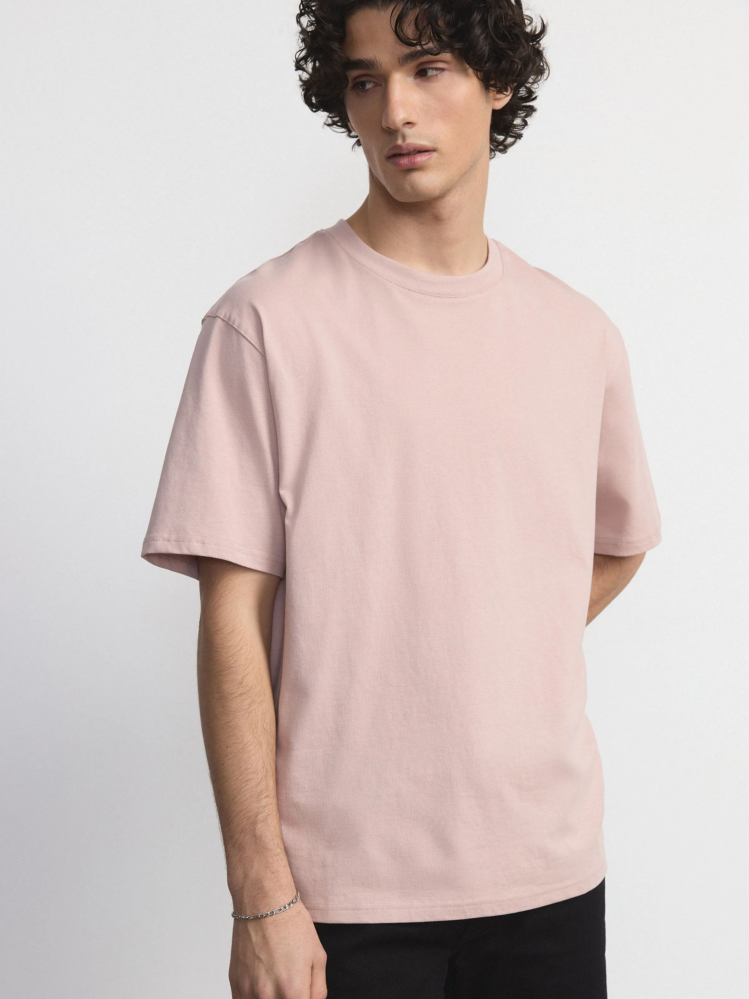 The Loose T-Shirt in Light Pink sold by Frank & Oak