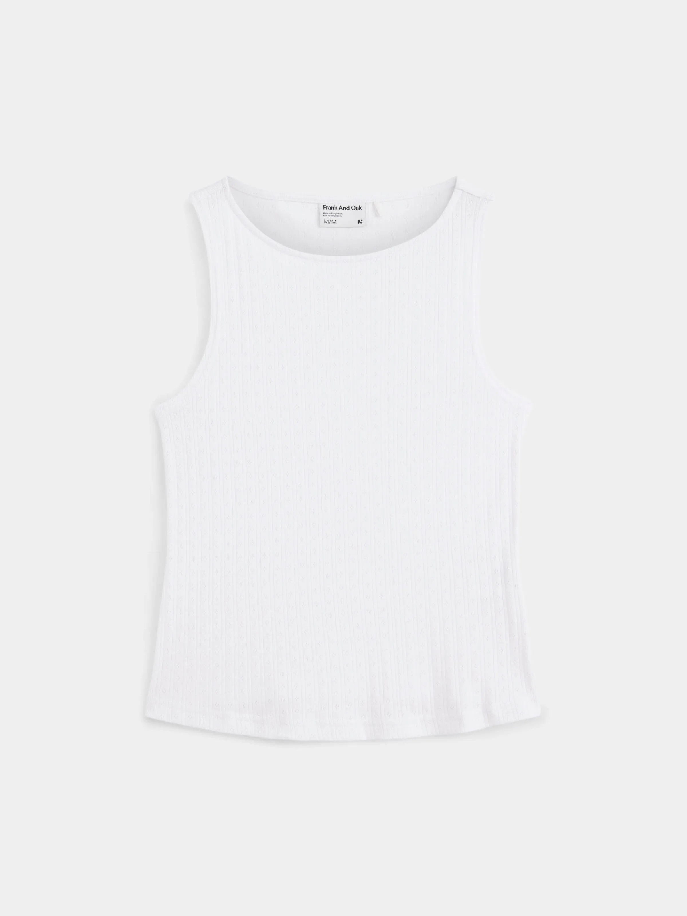 The Pointelle Tank Top in White sold by Frank & Oak product image thumbnail 3