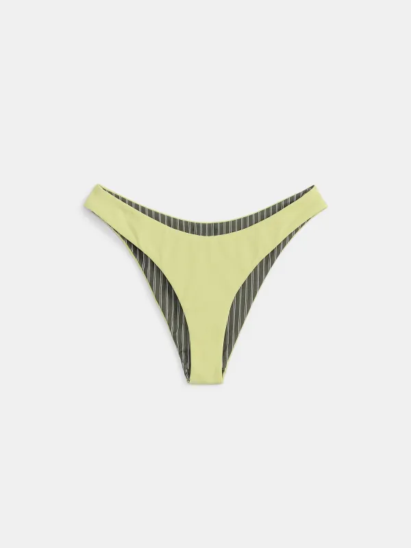 The Reversible Bikini Bottom in Lime Fizz sold by Frank & Oak