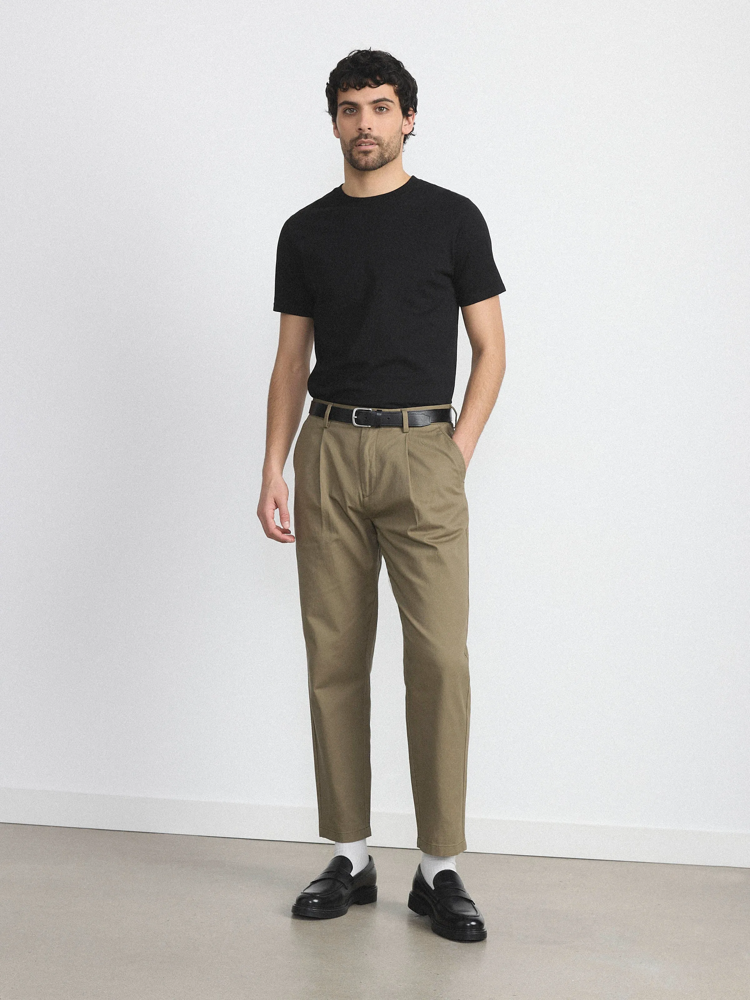 The Essential Slim T-Shirt in Black sold by Frank & Oak