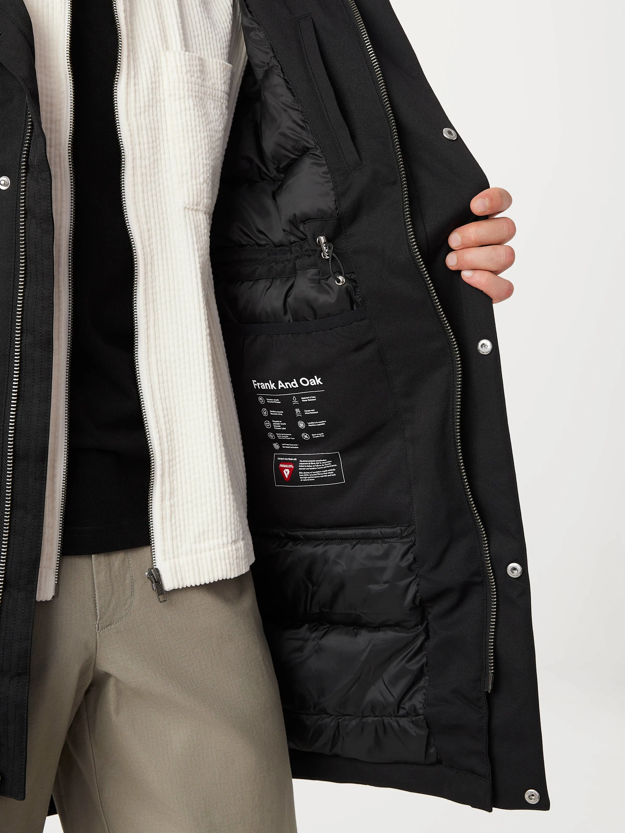 The Alpine Parka in Black sold by Frank & Oak product image thumbnail 4