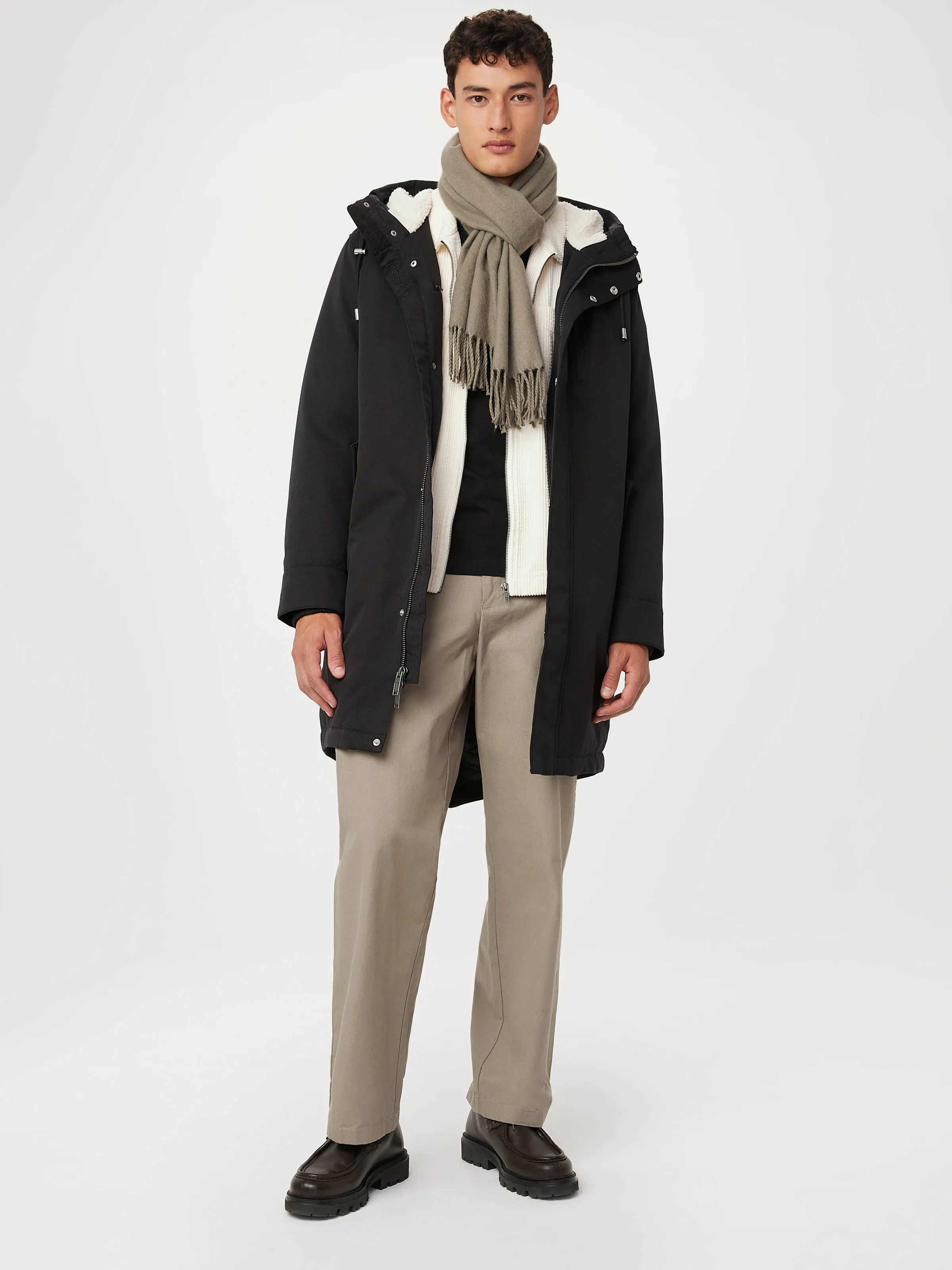 The Alpine Parka in Black sold by Frank & Oak