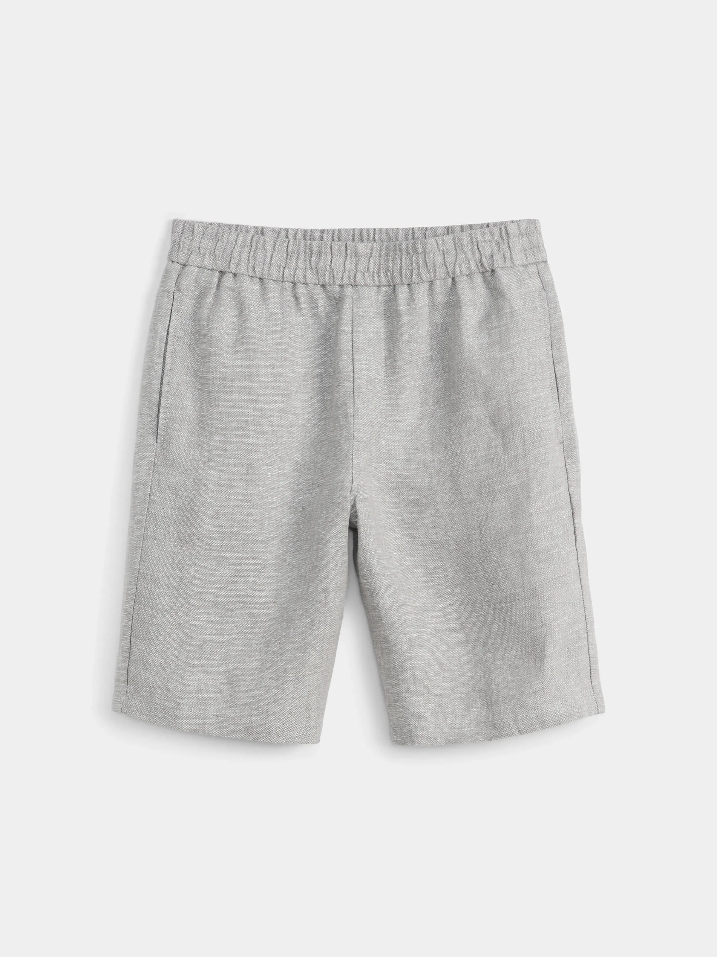 The Joey Linen Short in Grey sold by Frank & Oak
