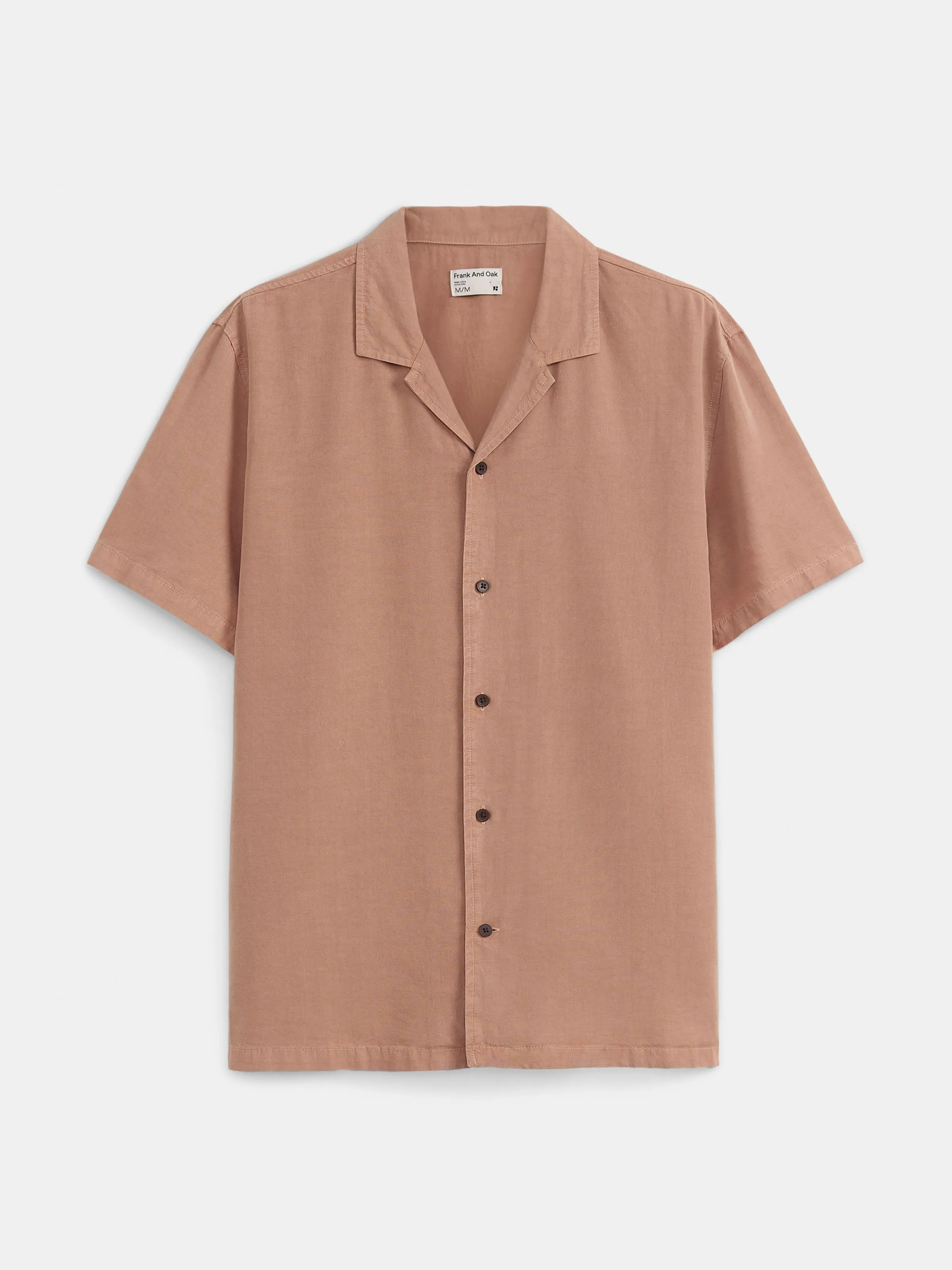 The Solid Camp Collar Shirt in Sienna sold by Frank & Oak product image thumbnail 4