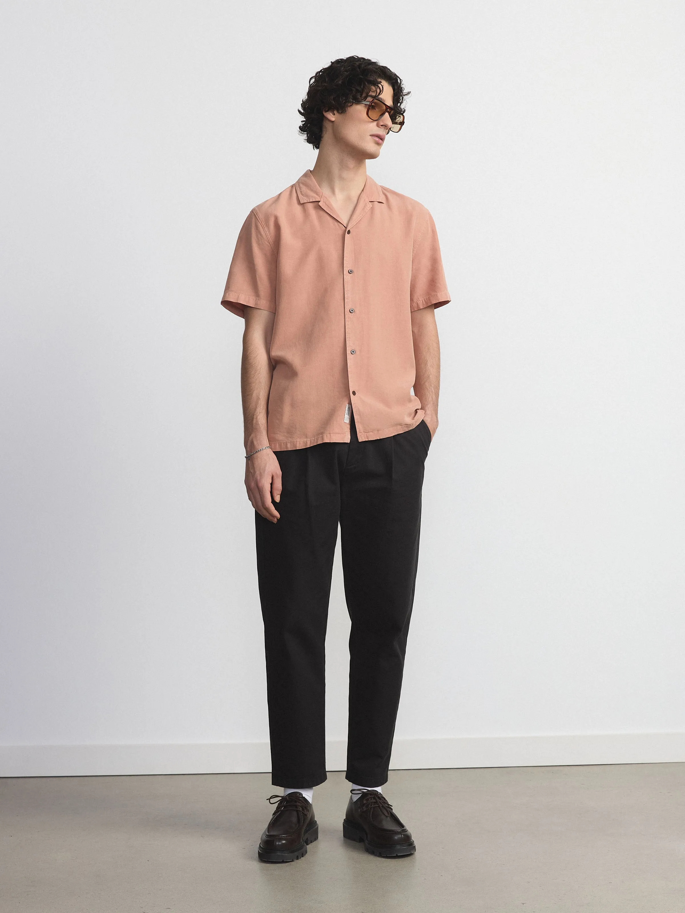The Solid Camp Collar Shirt in Sienna sold by Frank & Oak product image thumbnail 2